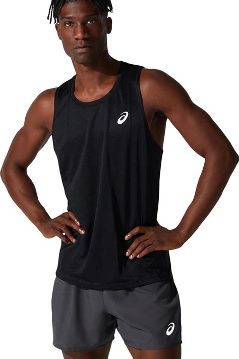 ASICS Core Hardloopsinglet Zwart Heren .